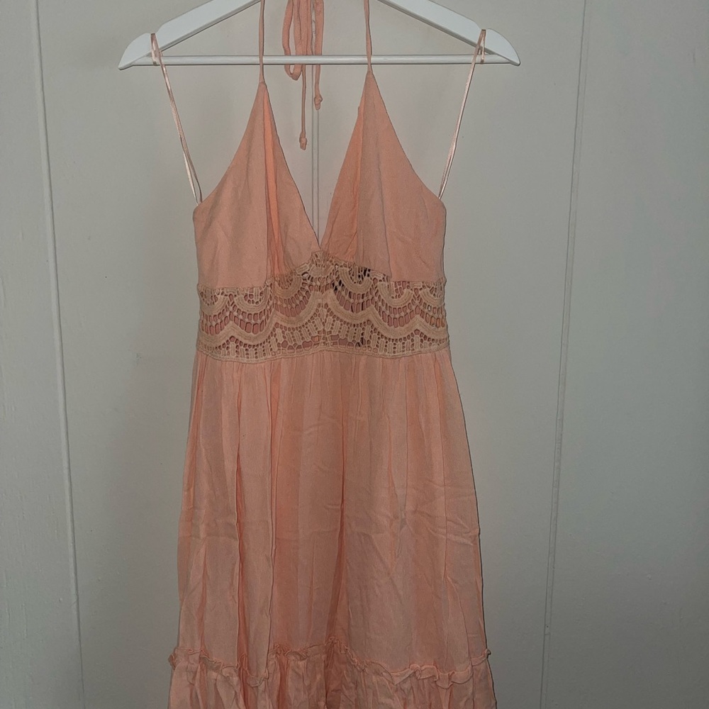 Summer Dress With crochet cut out, looks just like free people